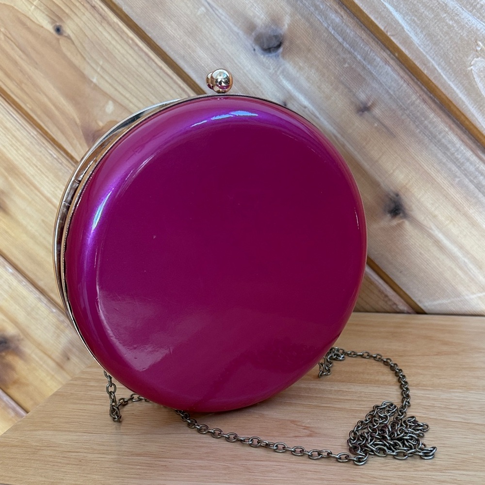 Pink Round Clutch Bag - Picture 4 of 9